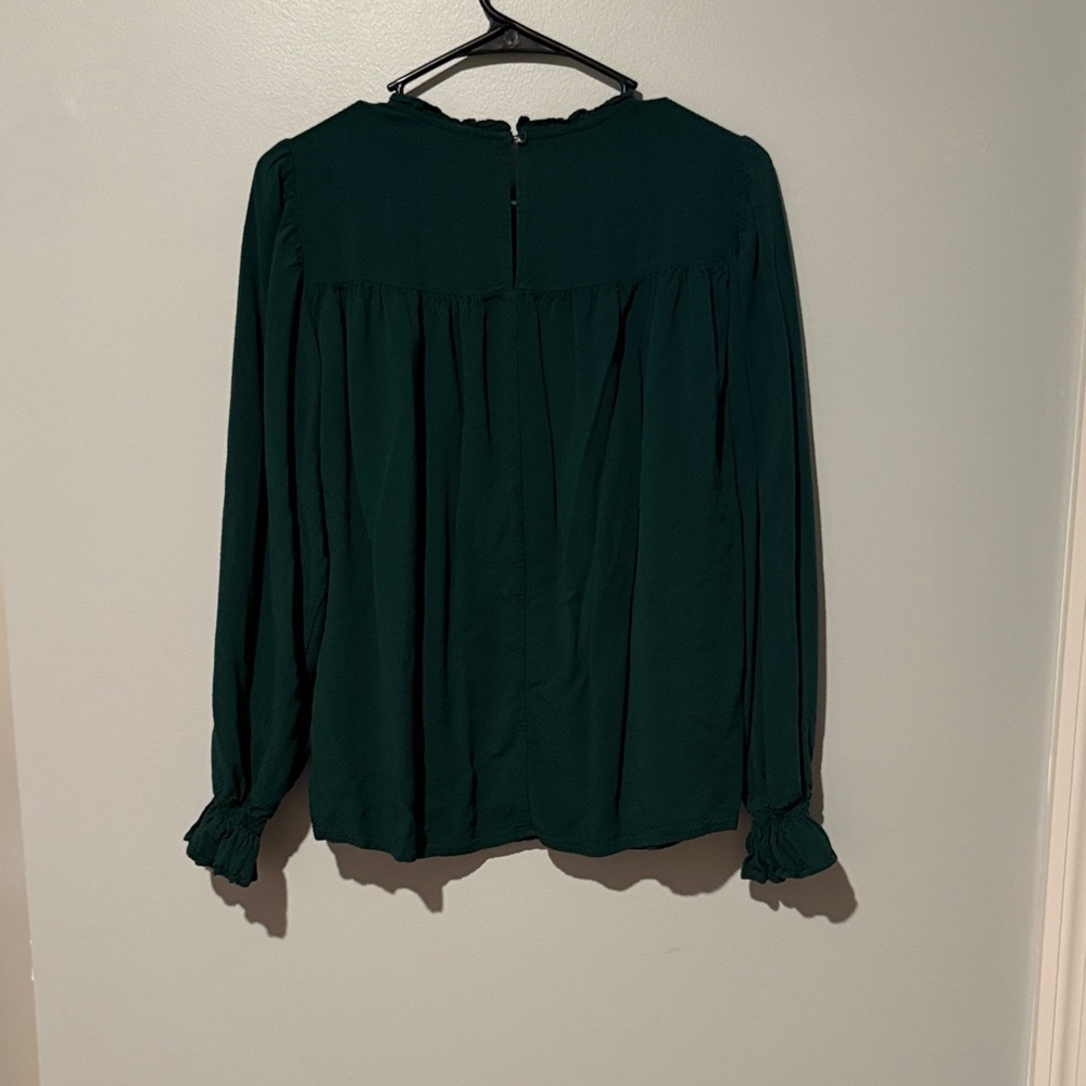A New Day Dark Green Blouse - Picture 4 of 4